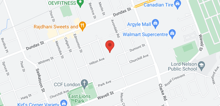 map of #312 -1830 DUMONT ST N